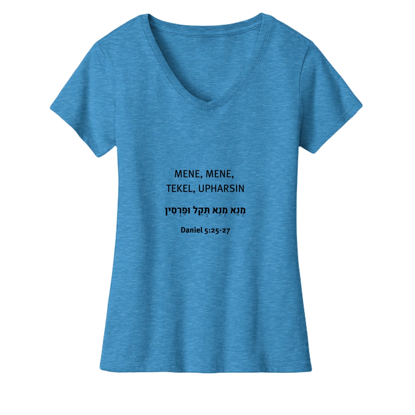 Heathered Bright Turquoise - DM1190L - FRONT