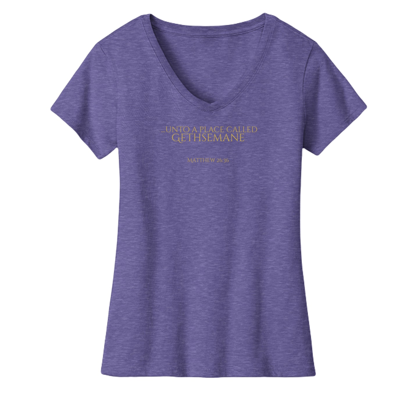 Heathered Purple - DM1190L - FRONT