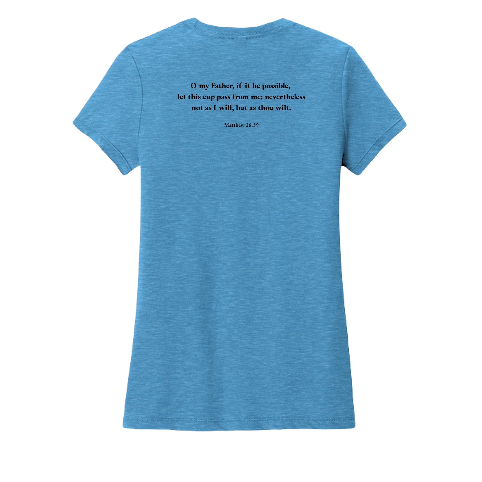 Heathered Bright Turquoise - DM108L - BACK